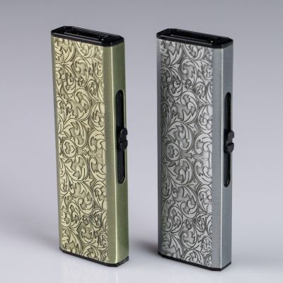 Зажигалка электронная "Узор" спираль, USB штейкер, 5х4х4 см, микс
