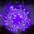 Гирлянда «Нить» 10 м, IP44, белая нить, 100 LED, свечение фиолетовое, 8 режимов, 220 В