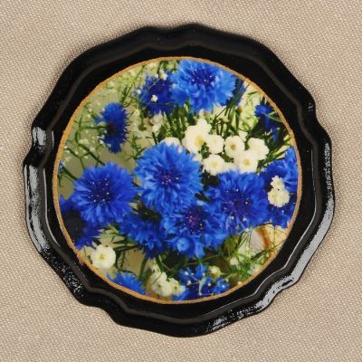 Магнит "Цветы" лаковая миниатюра, МИКС