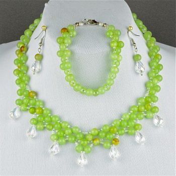 Бусы  Оникс,  Хрусталь "Летний дождь" арт.КАП-1376