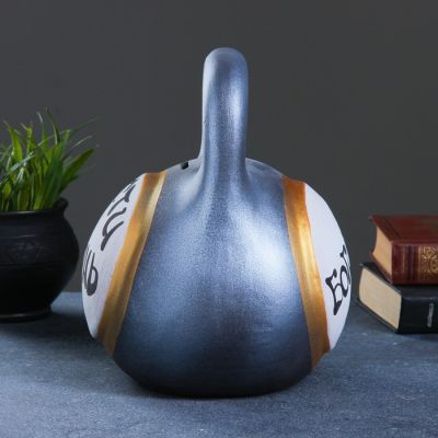 Копилка "Гиря" чёрная 24см