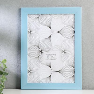Фоторамка пластик 404 21х30 см голубой