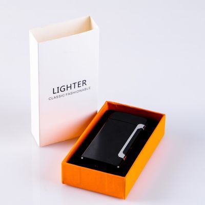 Зажигалка электронная в подарочной коробке, USB, дуговая, с индикатором заряда 3.3х7.8 см