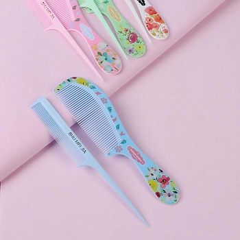 Набор расчёсок, 2 предмета: с ручкой, с хвостиком, рисунок МИКС