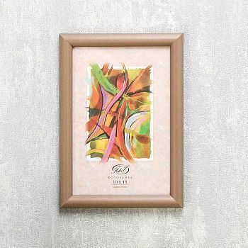 Фоторамка "Бронза матовая" пластик 10х15 см