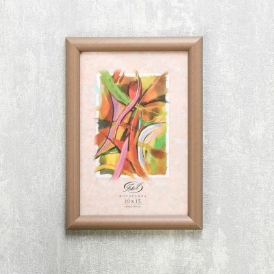 Фоторамка "Бронза матовая" пластик 10х15 см