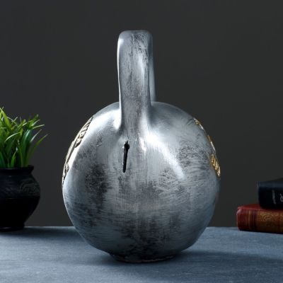 Копилка "Гиря"  серый, 29см