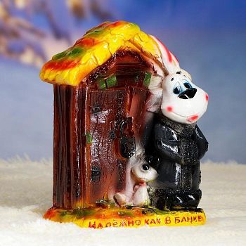 Копилка "Заяц охранник" 24*18*11см