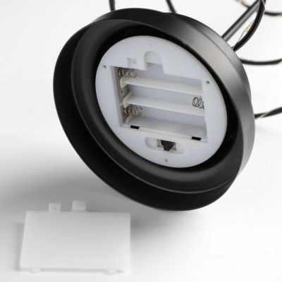 Светодиодная фигура «Ёлка чёрная» 15 × 31 × 15 см, металл, батарейки АААх3 (не в комплекте), свечение тёплое белое