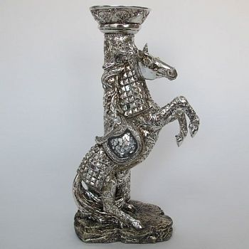 Подсвечник "Лошадь" (длина 18 см, ширина 12 см, высота 34 см)