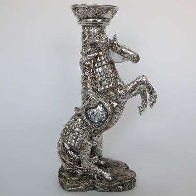 Подсвечник "Лошадь" (длина 18 см, ширина 12 см, высота 34 см)