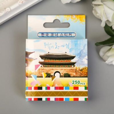 Набор уголков с кармашком для фотографий 250 уголков "Фиолет" 2мх1,6 см