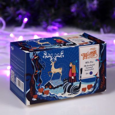 Гирлянда «Нить» 20 м, IP20, белая нить, 200 LED, свечение фиолетовое, 8 режимов, 220 В