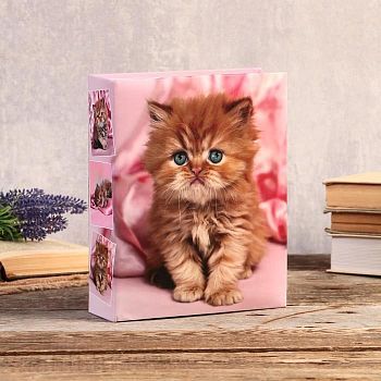 Фотоальбом на 192 фото 10х15 см "Рыжий котёнок" 22,5х17,5х5,5 см