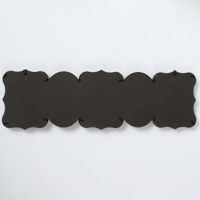 Фоторамка пластик на 5 фото 10х15 см "Фигурная" чёрная 19,5х64,5 см