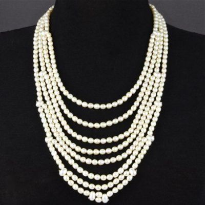 Ожерелье Жемчуг "Каскад" арт.П3457