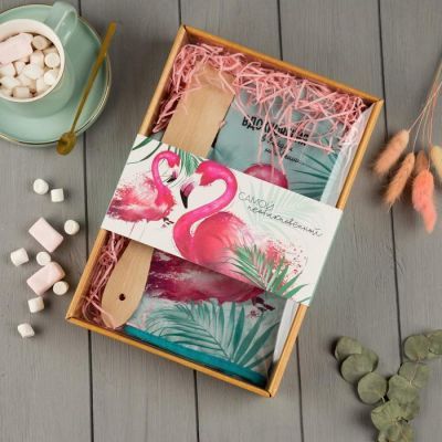 Кух.набор "Самой необыкновенной",варежка-прихватка 20х28см, лопатка деревян.