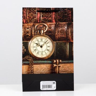 Пакет ламинированный "Старинные книги", 40,5 х 24,8 х 9 см