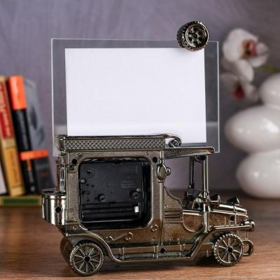 Будильник "Автомобиль" с фоторамкой 15х10 см