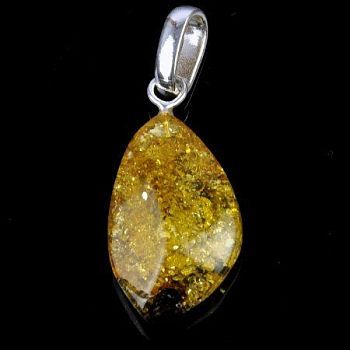 Кулон Янтарь "Золотой дождь" арт.ЯК-031