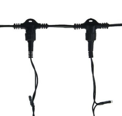 Гирлянда уличная УМС "Занавес" (Ш:2 м, В: 3 м, нить темная, красный)