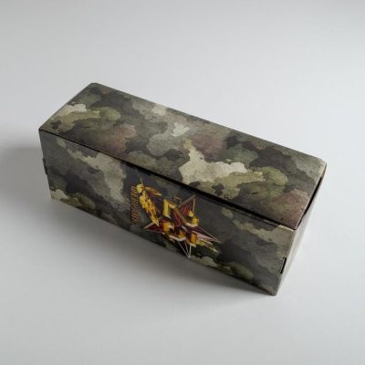 Коробка складная «23 Февраля», 12 х 33,6 х 12 см