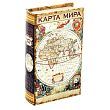 Шкатулка-сейф шёлк "Карта мира. История" 21х13х5 см