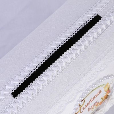 Семейный банк "Сундучок" с надписью, элит, открывающийся, белый