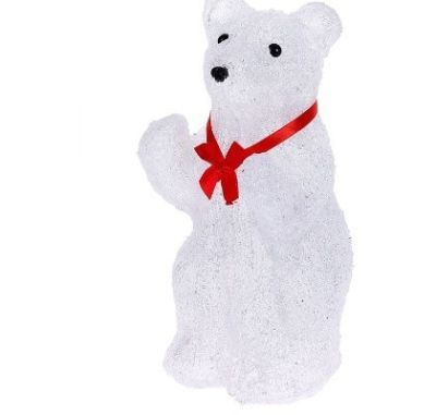 Фигура акрил. "Мишка борец" (15,5х20х33 см.)