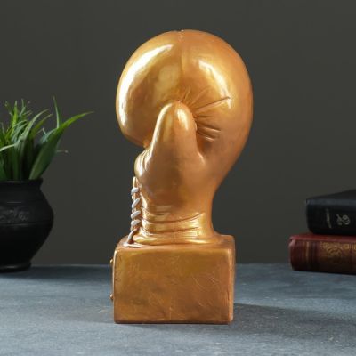 Копилка "Боксерская перчатка" золотая 24см