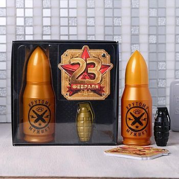 Набор "23 Февраля", гель для душа 200 мл аромат одеколон, ручка, блокнот