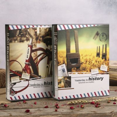 Фотоальбом на 200 фото 13х18 см "Ретро" в коробке МИКС 29,5х23х5,5 см