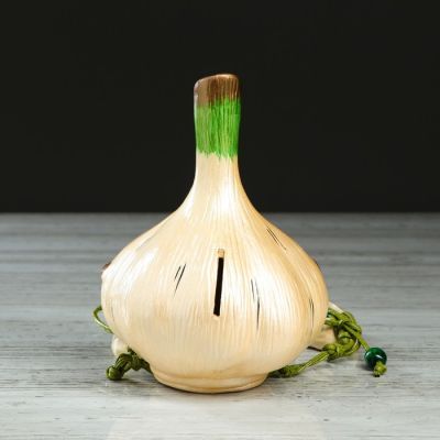 Копилка "Чесночок", глянец, разноцветная, 19 см, микс