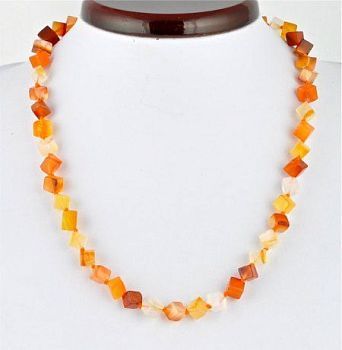 Бусы Сердолик "Кубизм" арт. П2372