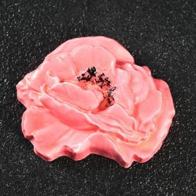 Подвесной декор "Мак" алый, 8х6х1 см