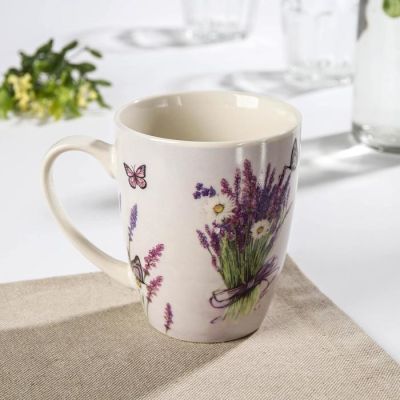 Кружка Доляна «Романтичная лаванда», 400 мл