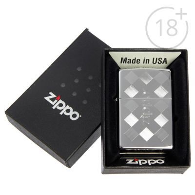 Зажигалка ZIPPO 250 ZFramed Classic с покрытием High Polish Chrome