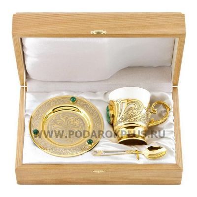 Кофейный набор "Малахитовый"