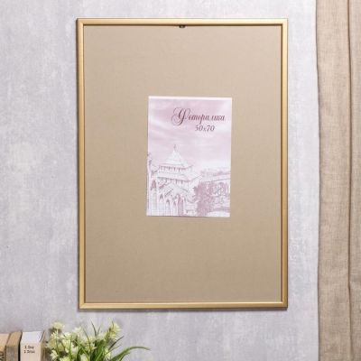 Фоторамка сосна с19 50х70 см (золото)