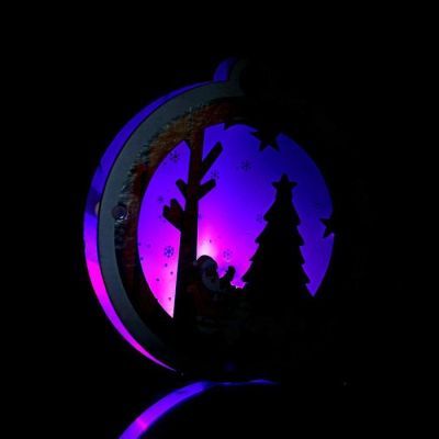 Световой декор на подвеске «Зимняя сказка» 20×20×2 см