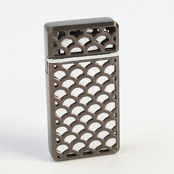Зажигалка газовая в сеточку в картонной коробке, микс, 3х6 см