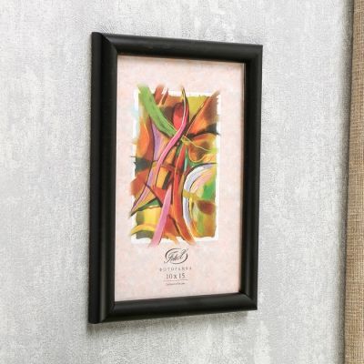 Фоторамка "Черная" пластик 10х15 см