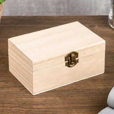 Шкатулка дерево светлое неокрашенное "Прямоугольная" (15 х 10 х 7 см) 