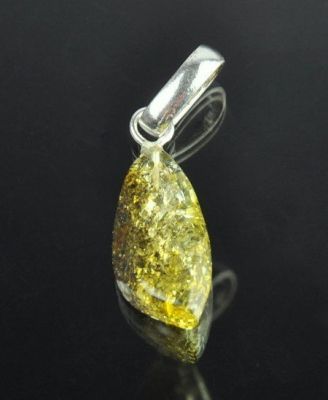 Кулон Янтарь "Золотой дождь" арт.ЯК-565