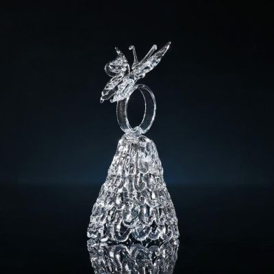 Колокольчик сувенирный «Хрустальная бабочка», ручной работы