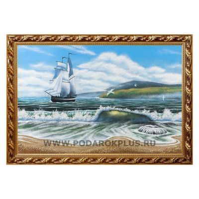 Картина "Морской пейзаж" багет №224 (40х60 см)