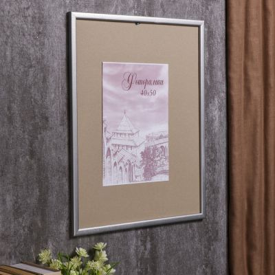 Фоторамка сосна с19 40х50 см (серебро)