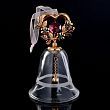 Сувенир с кристаллами Swarovski "Колокольчик с сердцем" 18,5х6,1 см
