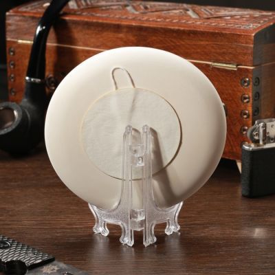 Тарелка сувенирная "Дракон", керамика, гипс, минералы, d=11 см