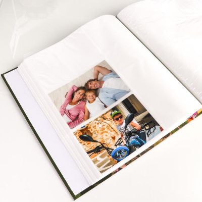 Фотоальбом на 480 фото 10х15 + 10 фото 15х21 в коробке "Цветы" МИКС